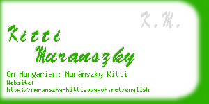 kitti muranszky business card